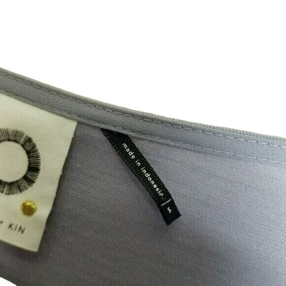 Anthropologie Akemi + Kin Top Faux Wrap Crossover Purple Long Sleeve Blouse S - Picture 5 of 13